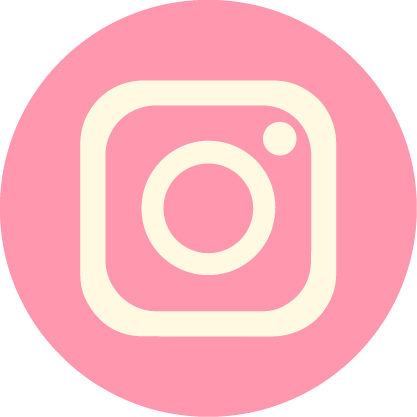 Instagram Icon in soft pink and beige white