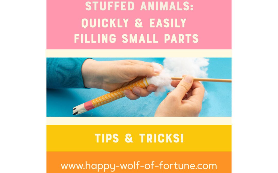 Effortlessly stuff small parts of stuffed animals with filling cotton: The stuffing hack for small stuffed animal parts