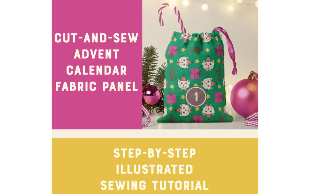 How to sew your personalized Advent calendar with with the cut-and-sew fabric panel