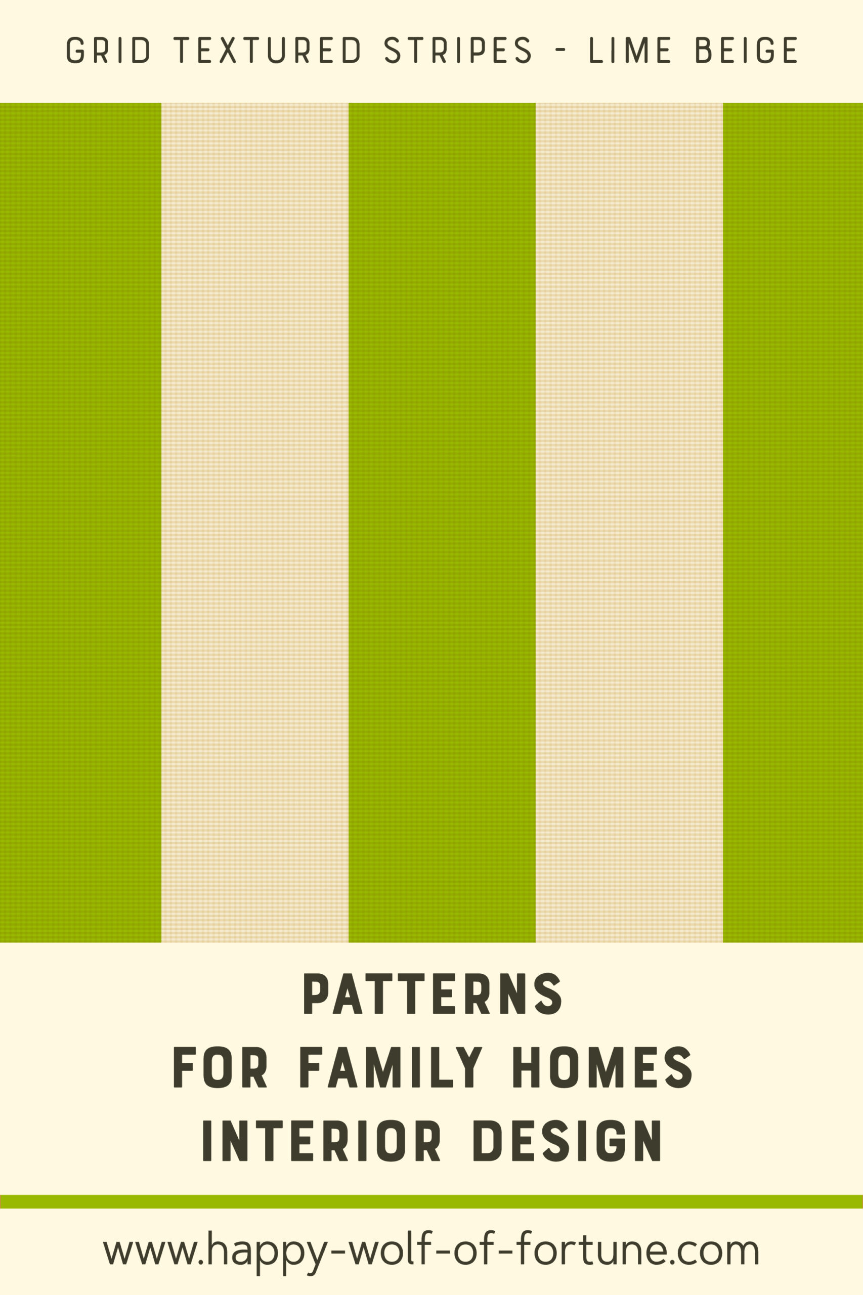 Pattern Swatches - grid textured vertical stripes - dark lime green 99b900 and eggshell beige - Wallpaper for family homes interior design-02 Swatch with seamless pattern for family homes interior design showing textured midcentury modern bold grid textured vertical stripes in eggshell beige white and dark lime light olive green