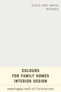 Colour swatch with a cloud grey white hexcode #F0EEEE9