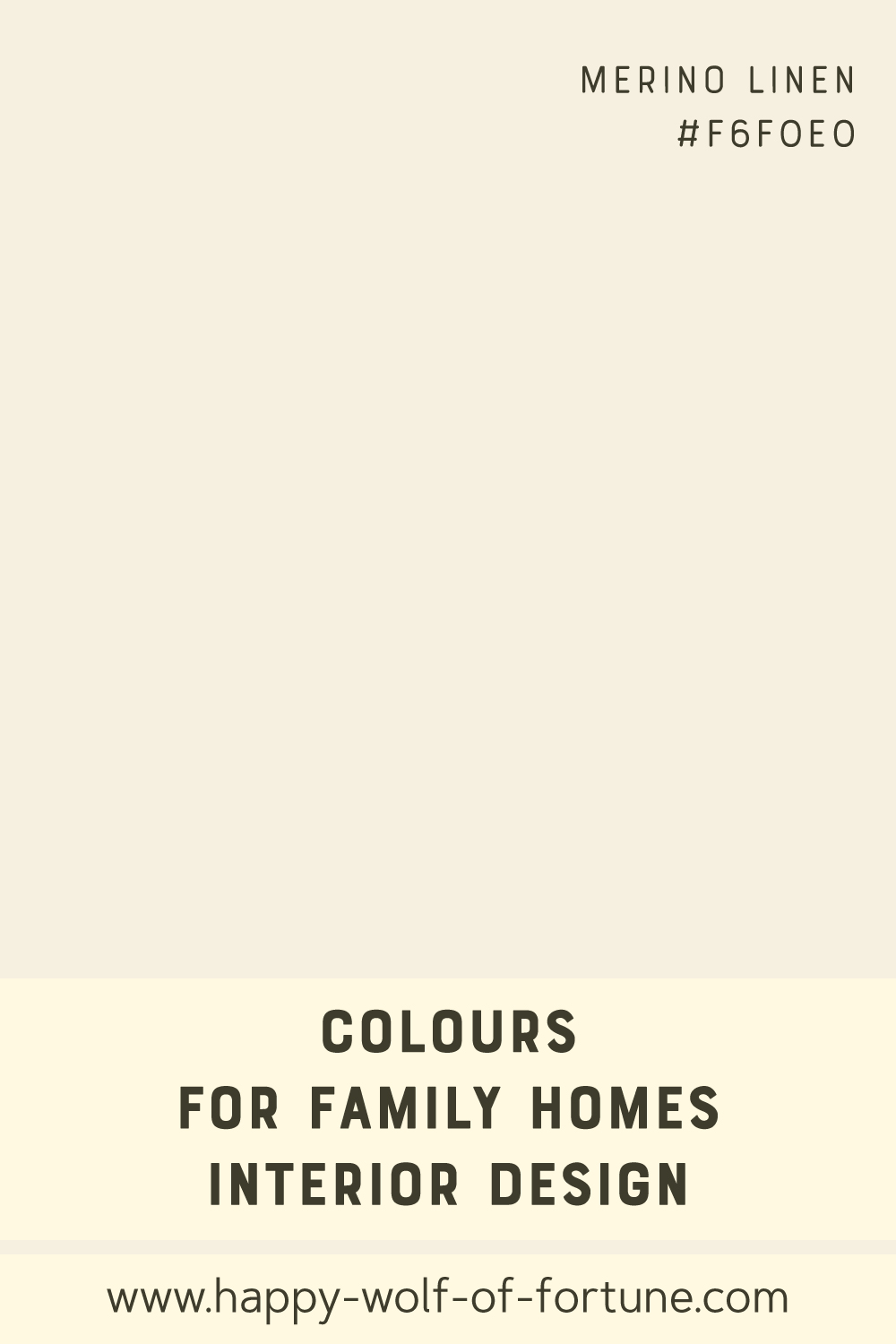 Swatch with colour for family homes interior design showing a merion linen ecru beige with hexcode