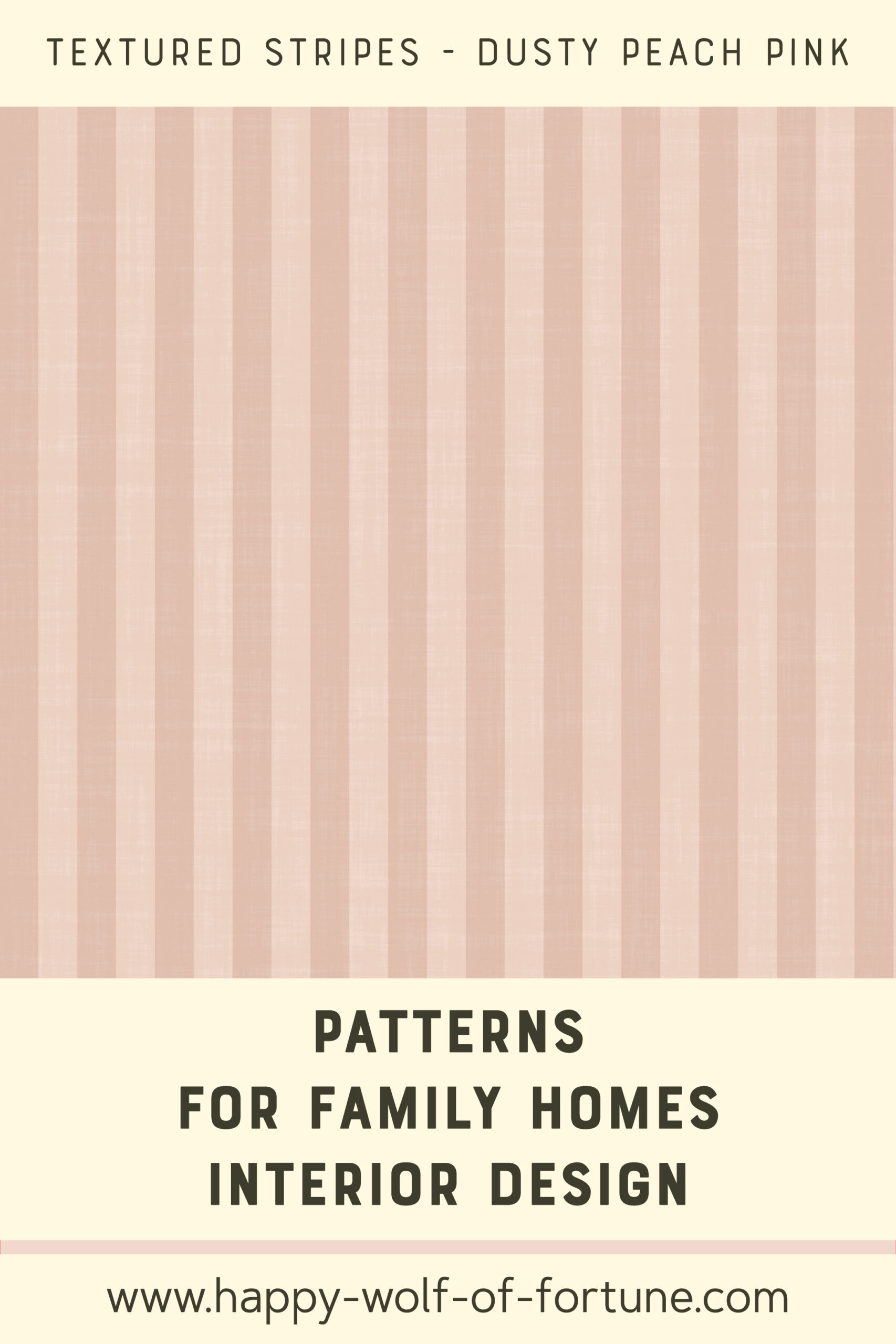 Pattern Swatches - Dark Dusty Peach Pink - linen textured small vertical stripes - Wallpaper for family homes interior design-02 Swatch with seamless pattern for family homes interior design showing linen textured dusty peach pink and dark peach pink vertical stripes.