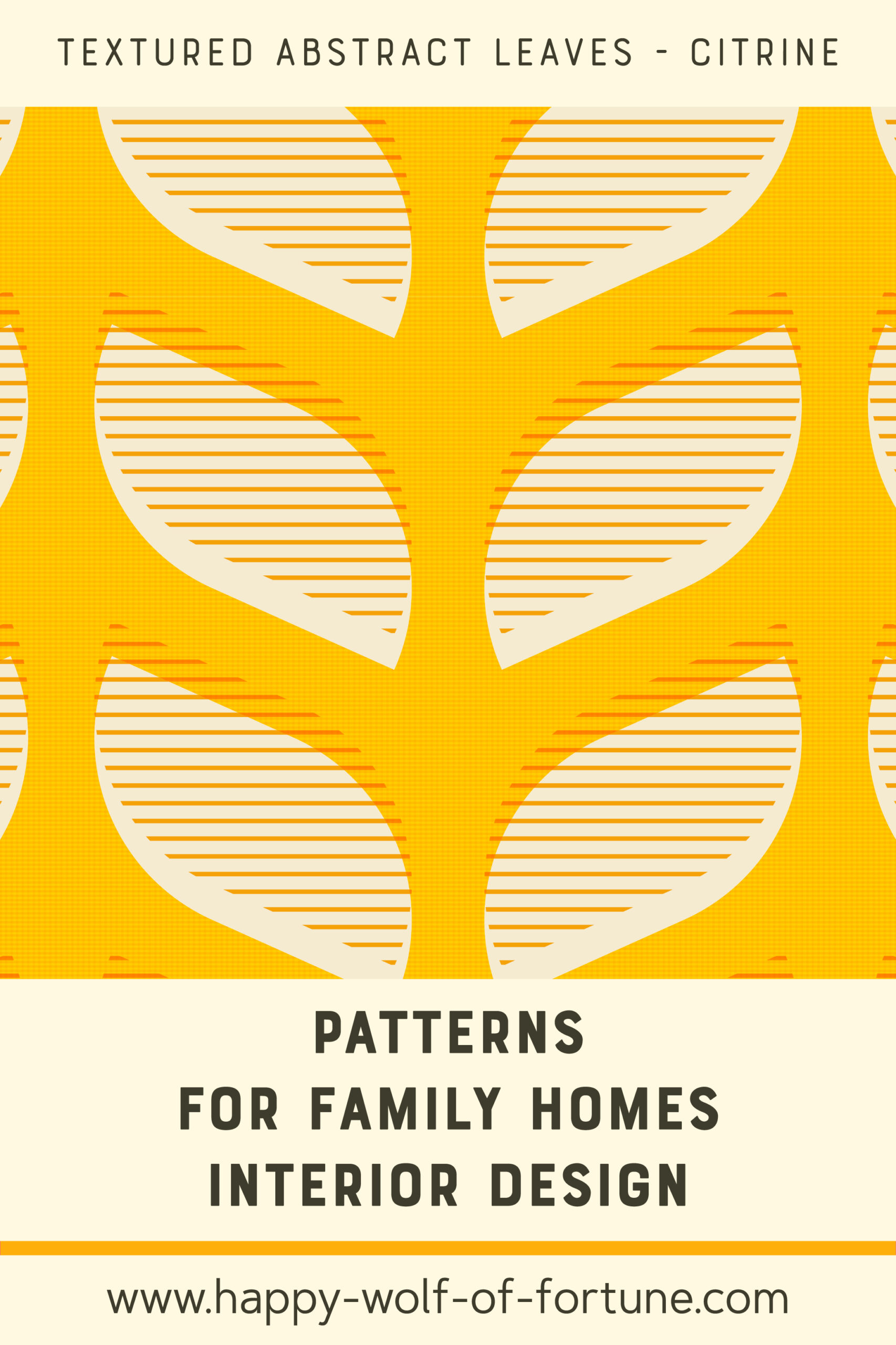 Pattern Swatches - grid textured abstract leaves - citrine sunshine yellow and eggshell beige - Wallpaper for family homes interior design-02 Swatch with seamless pattern for family homes interior design showing textured midcentury modern bold grid textured stripes abstract foliage in eggshell beige white and citrine lemon yellow
