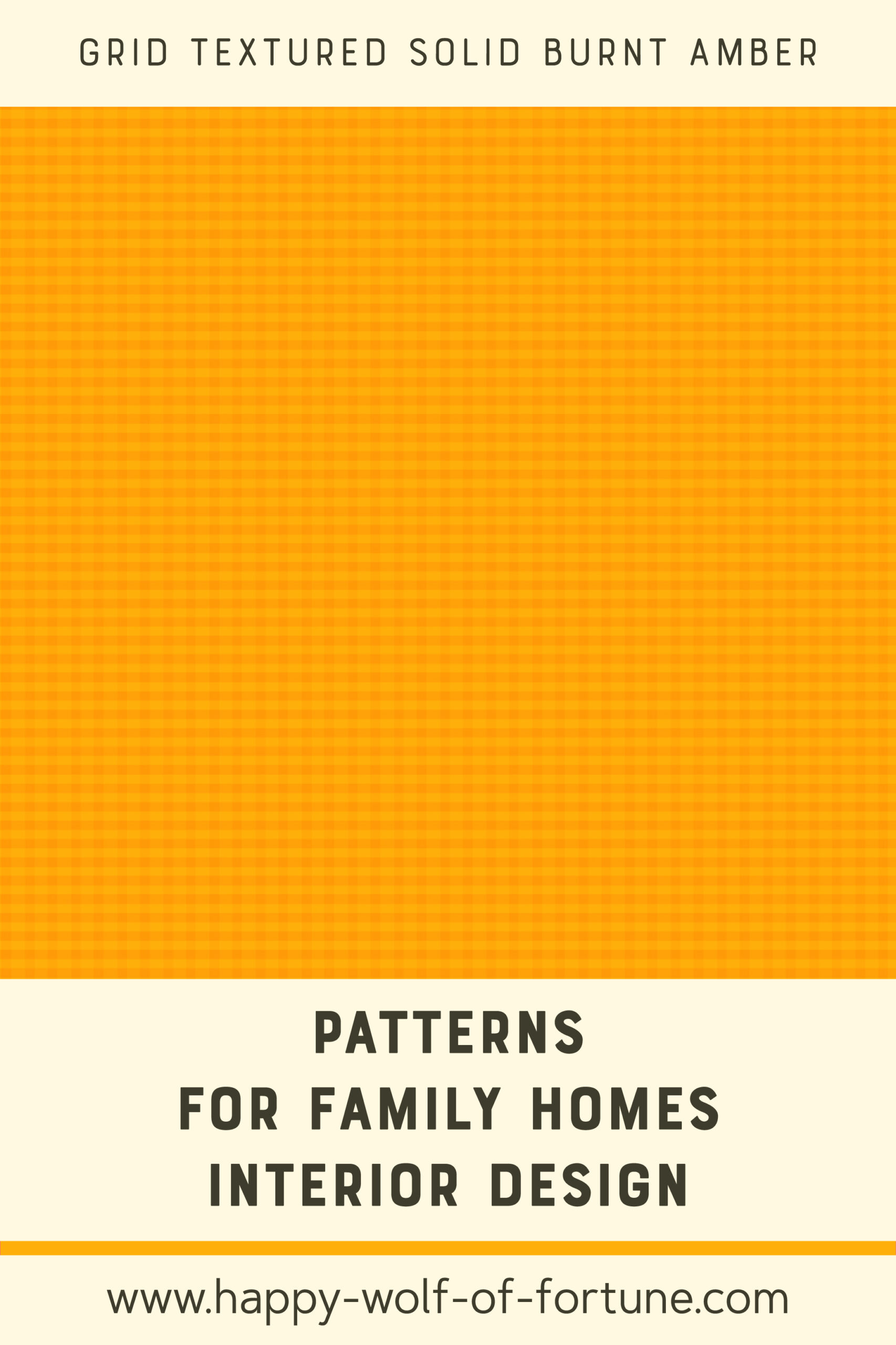 Pattern Swatches - midcentury modern grid texured burnt amber orangey yellow ffaf0a - Wallpaper for family homes interior design-02 Swatch with seamless pattern for family homes interior design showing a grid textured midcentury modern burnt amber yellow
